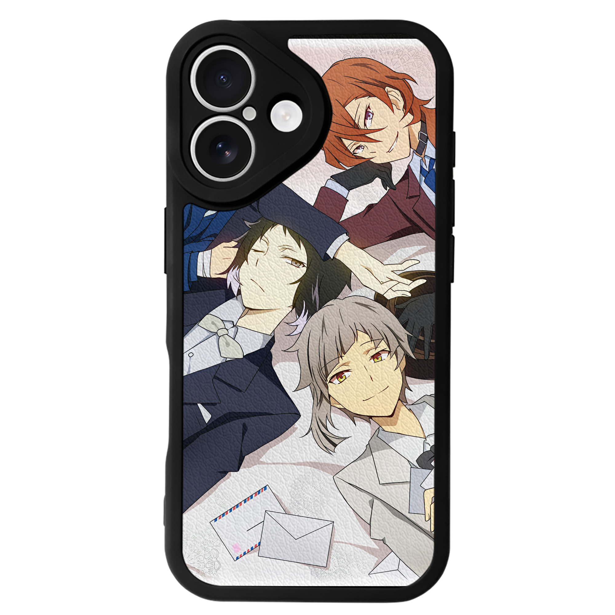 （画像用） 文豪ストレイドッグス Bungo Stray Dogs 【iPhone 16シリーズ対応】シリコンスマホケース（レザー調） 材質：シリコン